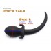 (DM115) Silicone dog tail anal plug fetish accessory